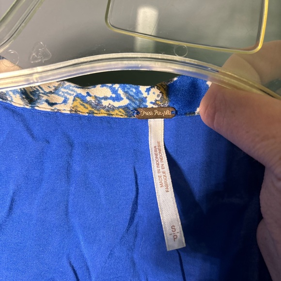 Free People Say You Love Me Balloon Sleeve Mini Dress Size Small - Picture 4 of 5